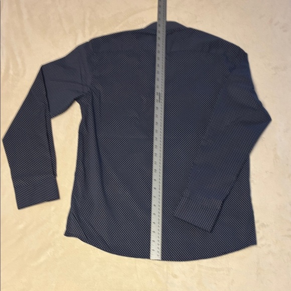 Lucky Brand Men's Navy Patterned Button-Down Shirt - Picture 9 of 11